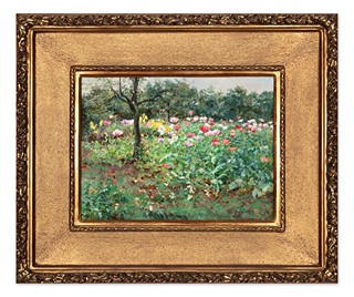 Vilém Trsek (1862 - 1937) - Rozkvetlá zahrada