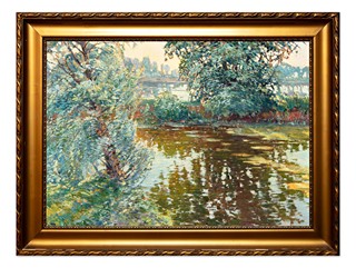 Václav Radimský (1867 - 1946) - Krajina s lekníny