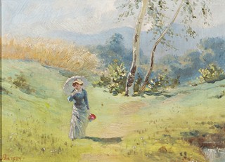 Adolf Liebscher (1857 - 1919) - Na procházce