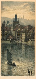 Josef Bárta (1864 - 1919) - Pražský motiv