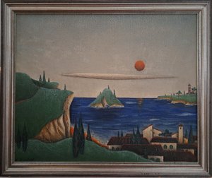 Bohumil Vrzal (1940 - 2004) - Město u moře