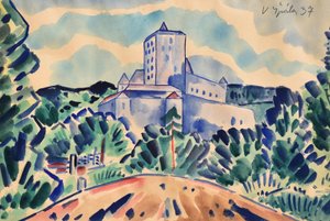 Václav Špála (1885 - 1946) - Hrad Kost