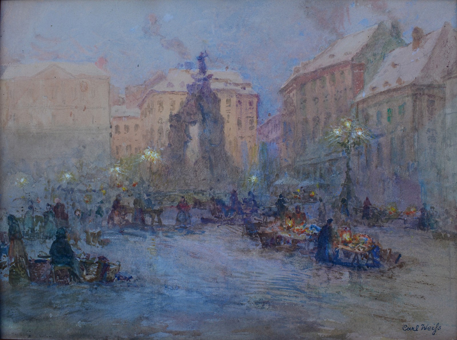 WEISS Carl (1860 – 1931) - Brno Zelný trh
