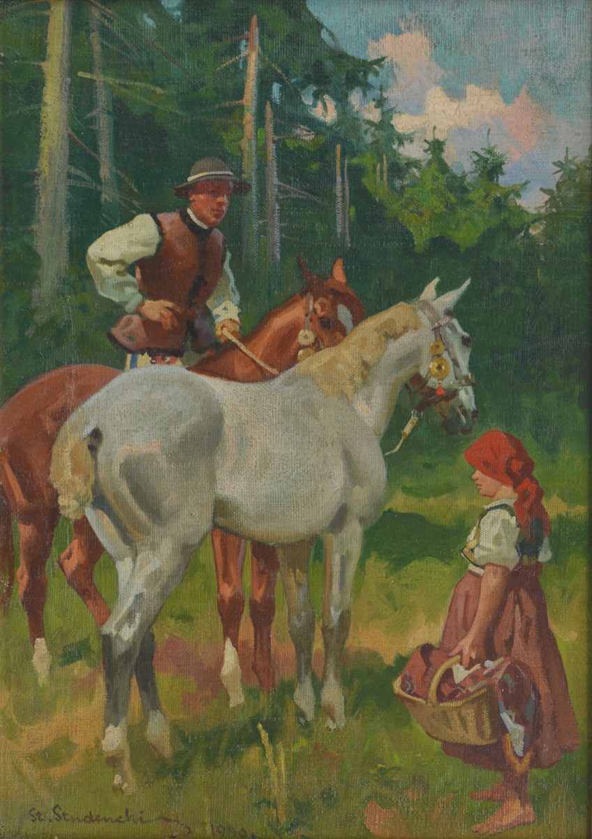 STUDENCKI Stanislaw (1900 - 1944) - Dívka a jezdec