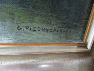 FISCHHOF Georg (1859 – 1914) - Krajina s povozem
