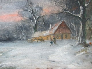 KAUFMANN Karl (B van HOWE) (1843 – 1905) - Zimní krajina