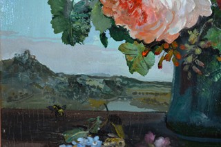 KONEČNÝ Josef (1909 – 1989) - Honosná kytice v krajině