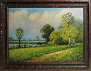 KAUFMANN Adolf (M.Bandouch) (1848 – 1916) - Krajina s jezerem