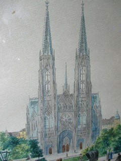 NEČITELNÝ MONOGRAM WZ? - Votivkirche Vídeň