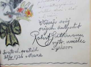 GUTTMANN Robert (1880 – 1942) - Vlastní portrét