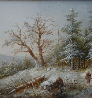 BÖHM Eduard (1830 – 1890) - Zimní krajina