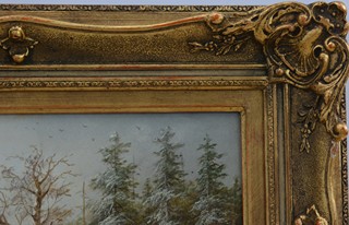 BÖHM Eduard (1830 – 1890) - Zimní krajina