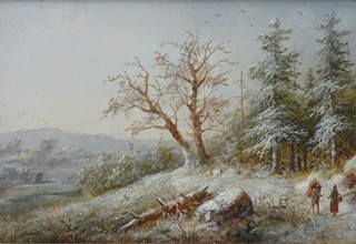 BÖHM Eduard (1830 – 1890) - Zimní krajina