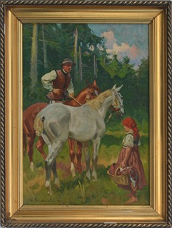 STUDENCKI Stanislaw (1900 - 1944) - Dívka a jezdec