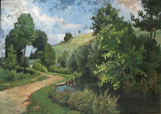 FLÖGEL Hugo (1904 - 1979 ) - Krajina s rybníčkem