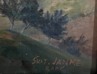 Svatopluk Janke (1909 - 1995) - Zřícenina hradu Rábí, 210 x 144 cm