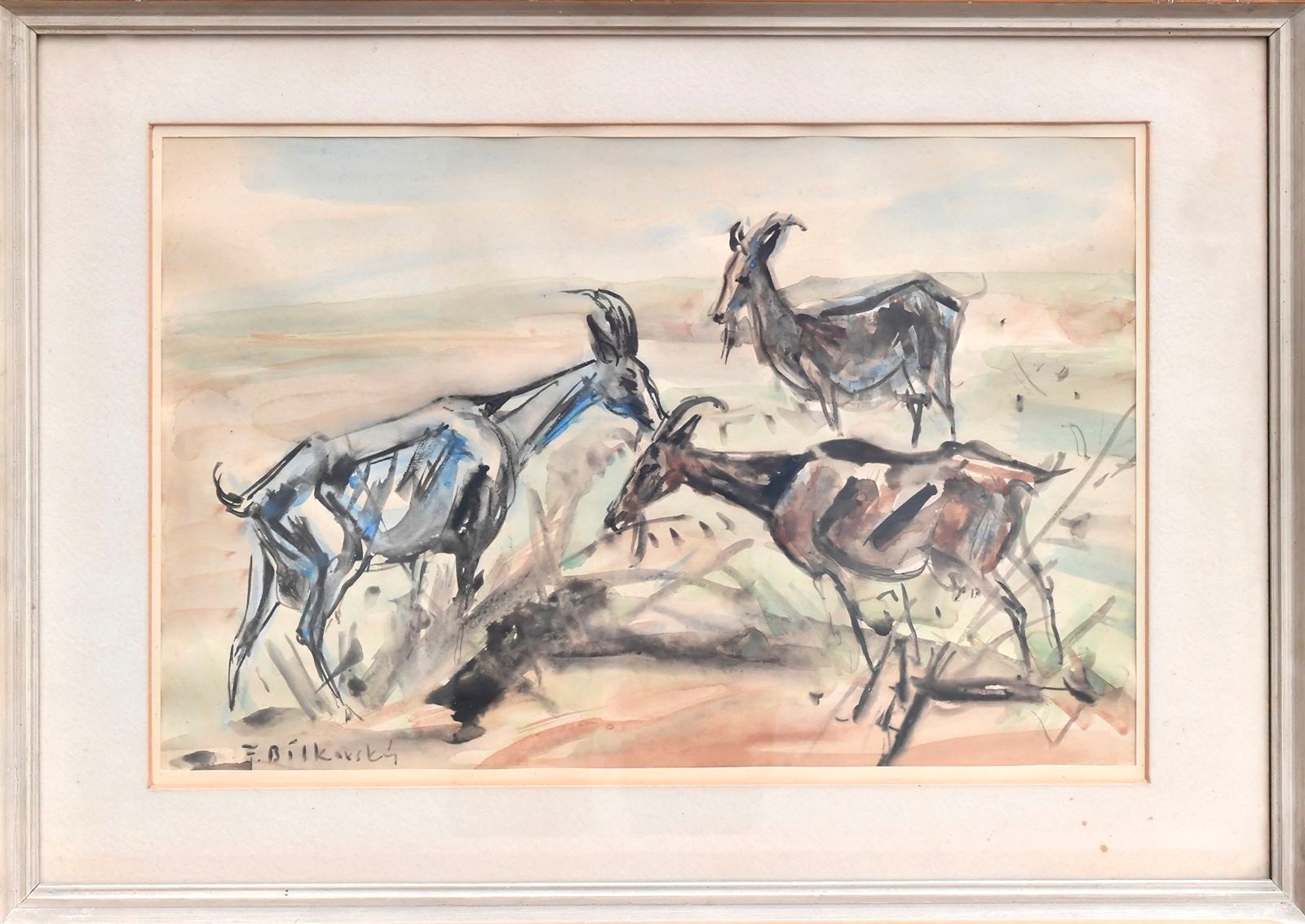 Bílkovský František (1909-1998) - Kozy na pastvě