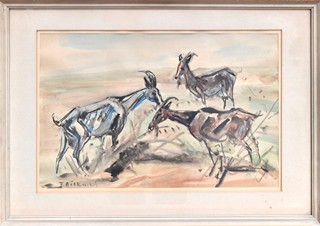 Bílkovský František (1909-1998) - Kozy na pastvě