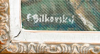 Bílkovský František (1909-1998) - Dům s loďkami u vody