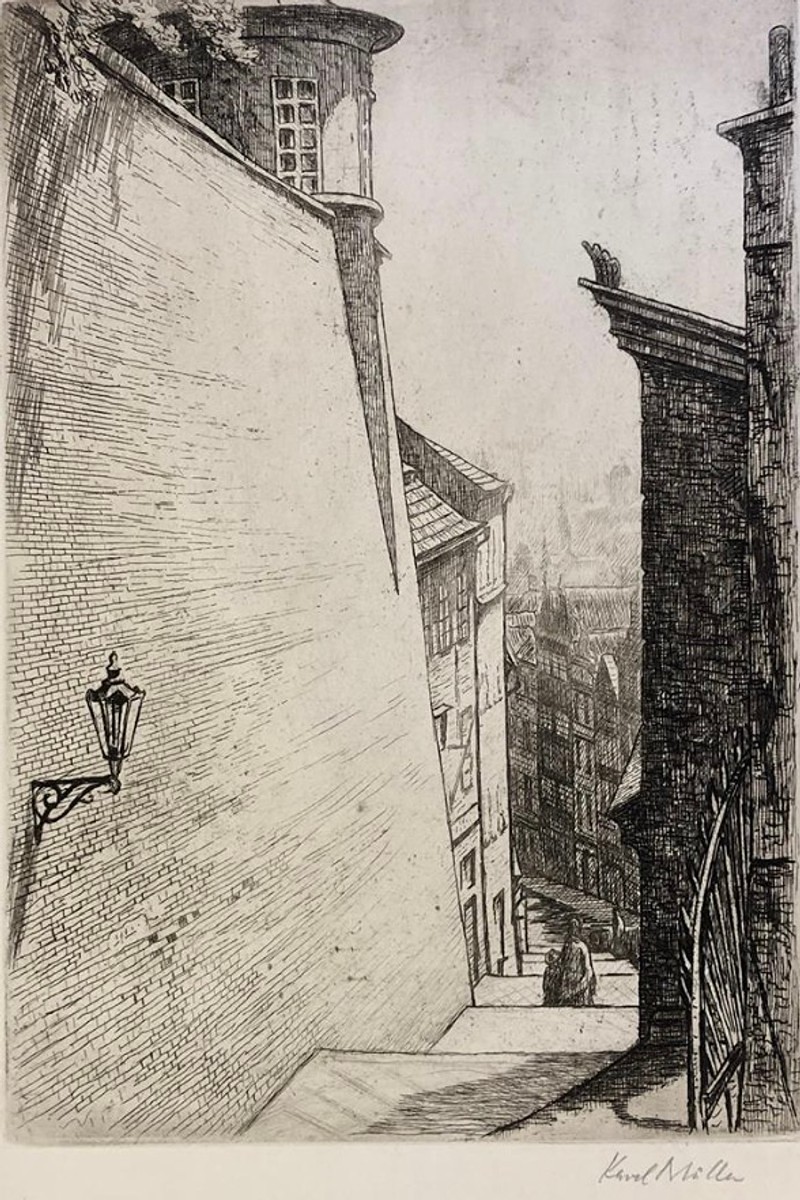 Karel Müller (1899 - 1977) - Zámecké schody