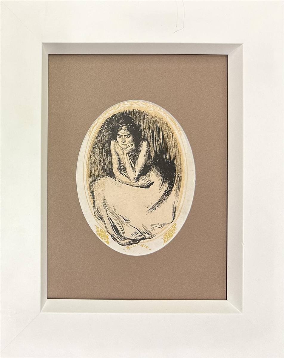 František Kupka (1871 - 1957) - Úpěnlivý pohled sedící dámy