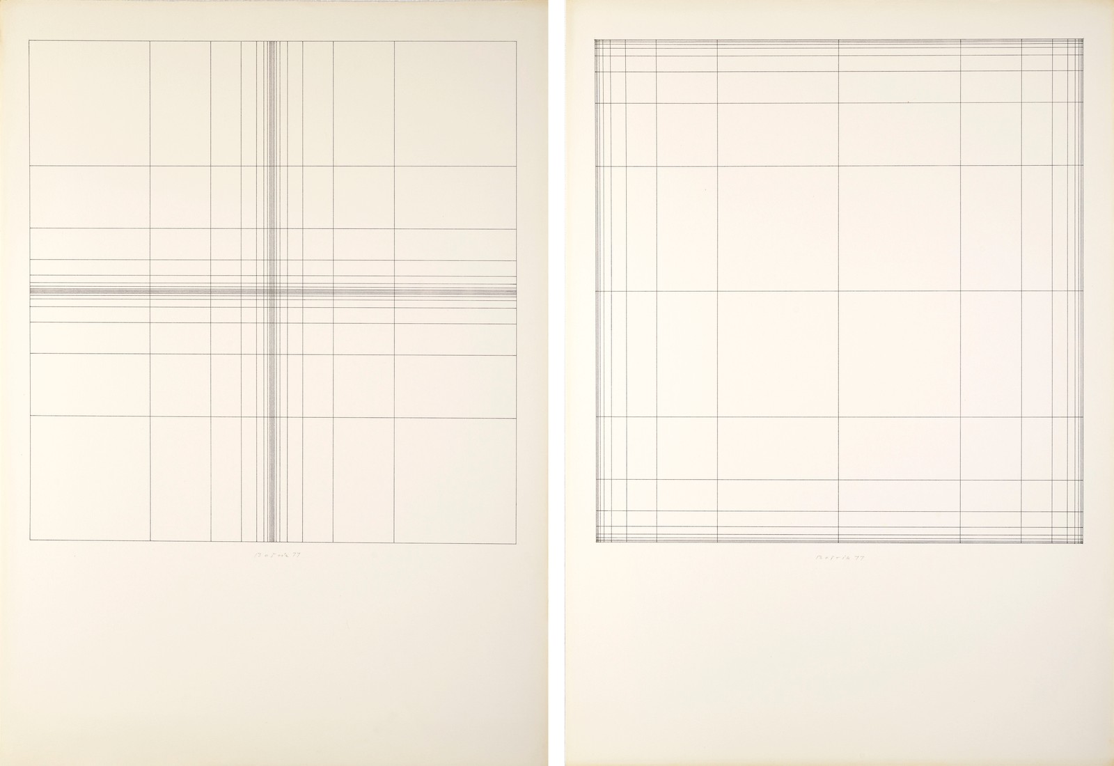 Václav Boštík (1913 - 2005) - DĚLENÍ – diptych