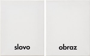 Jiří Valoch (*1946) - BEZ NÁZVU (SLOVO, OBRAZ) DIPTYCH
