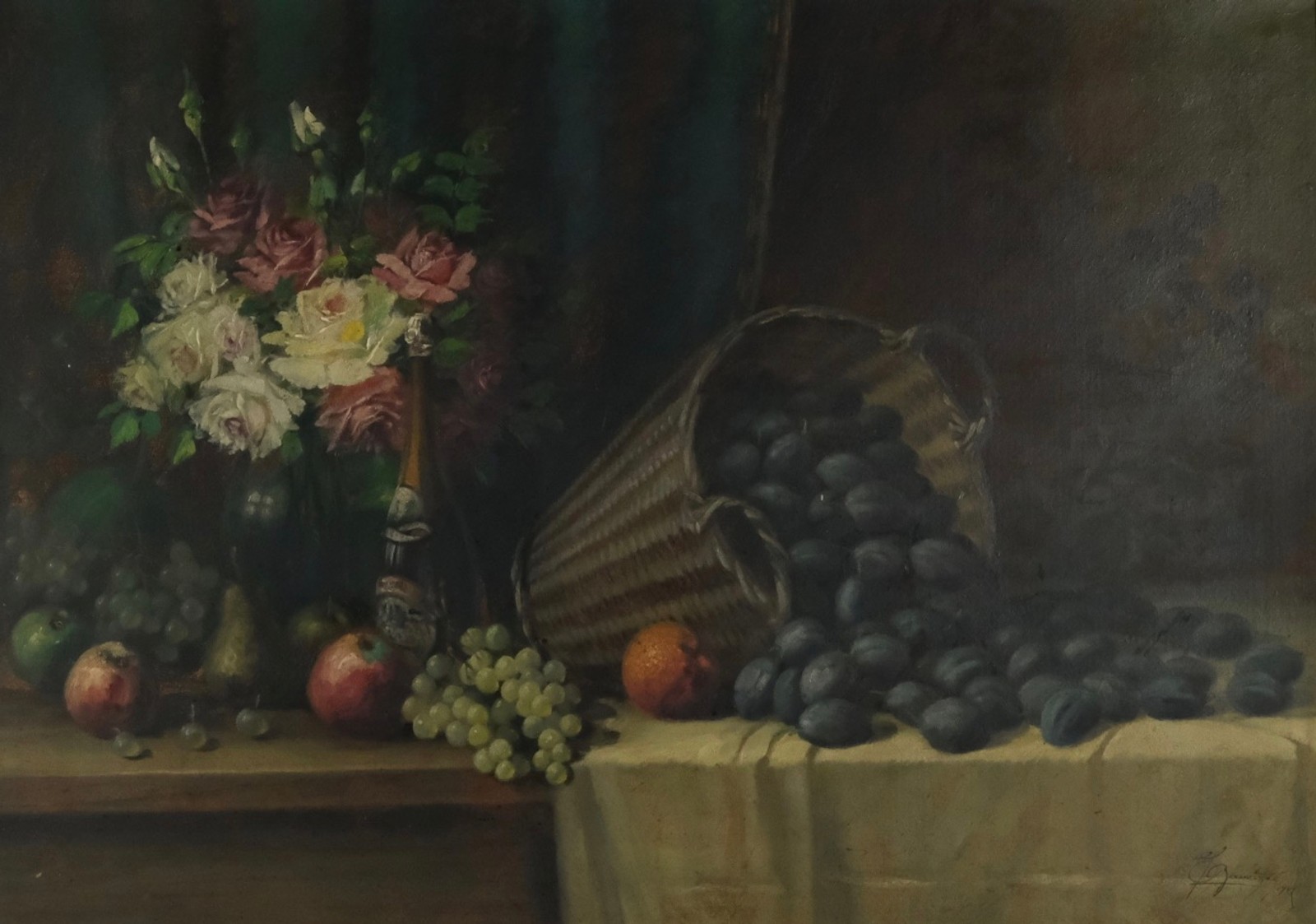 František Zavázal (1878) - Květinové zátiší - ovoce