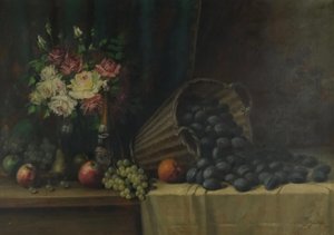 František Zavázal (1878) - Květinové zátiší - ovoce