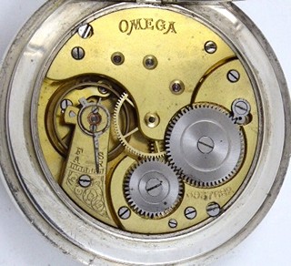 STŘÍBRNÉ DVOUPLÁŠŤOVÉ HODINKY - OMEGA