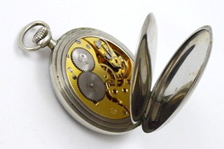 OCELOVÉ DVOUPLÁŠŤOVÉ HODINKY -  INTERNATIONAL WATCH CO. SCHAFFHAUSEN - 902524