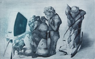 Demel Karel (* 1942) - Jacques Brel, Deset grafických listů Karla Demela na motivy písní francouzského šanzoniéra, 1991