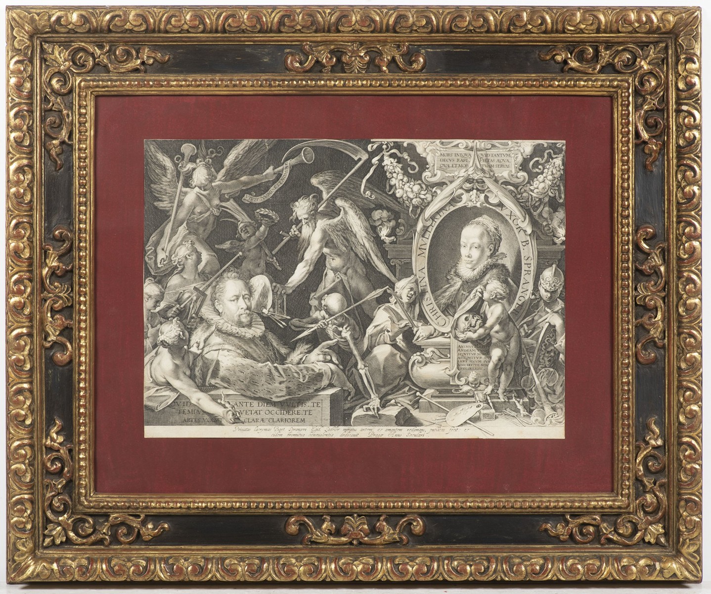 AEGIDIUS SADELER 1570 - 1625 - BARTHOLOMEUS SPRANGER A CHRISTINA MULLER