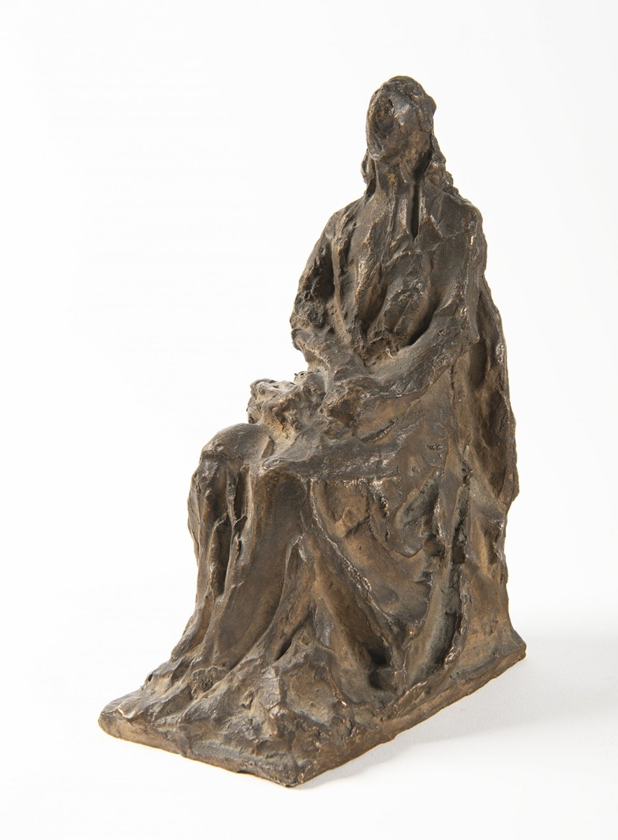 KAREL LIDICKÝ 1900 - 1976 - SEDÍCÍ FIGURA