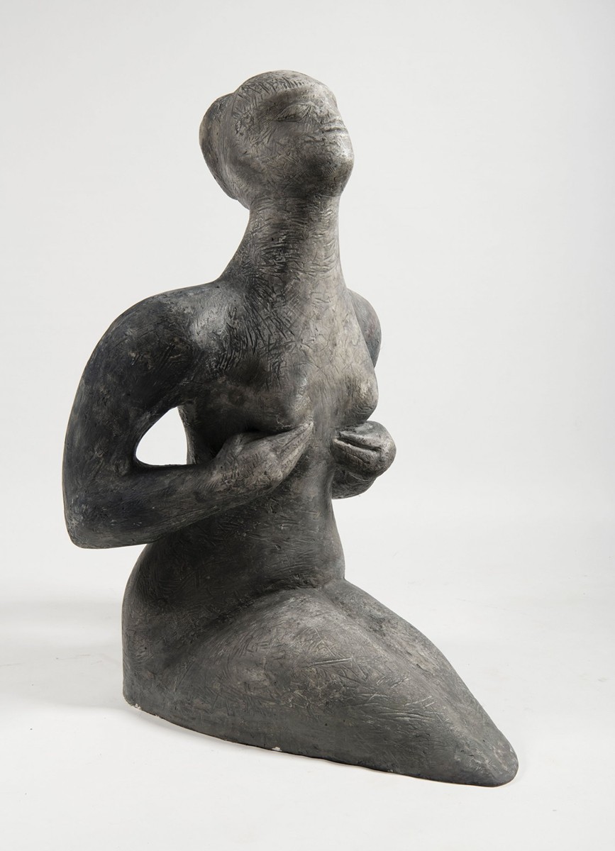 JIŘÍ BRADÁČEK 1922 - 1984 - SEDÍCÍ ŽENA
