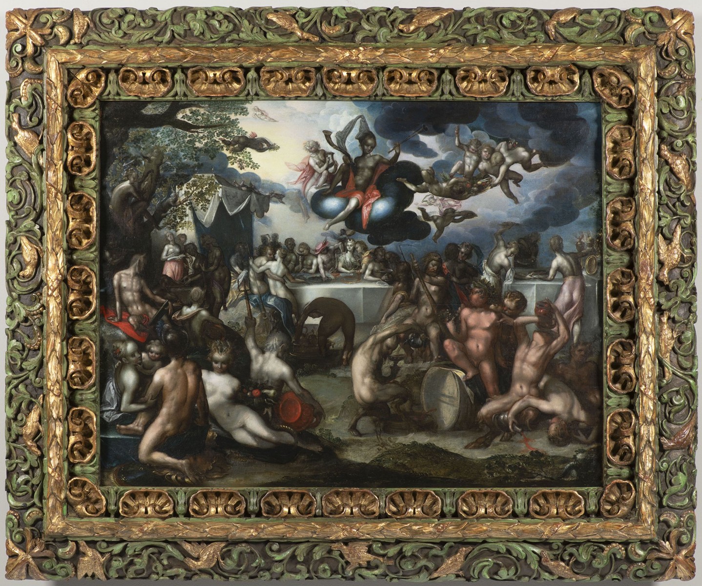 BARTHOLOMEUS SPRANGER (GROUP / SCHOOL) 1546 - 1611 - SVATBA PÉLEA A THETIDY