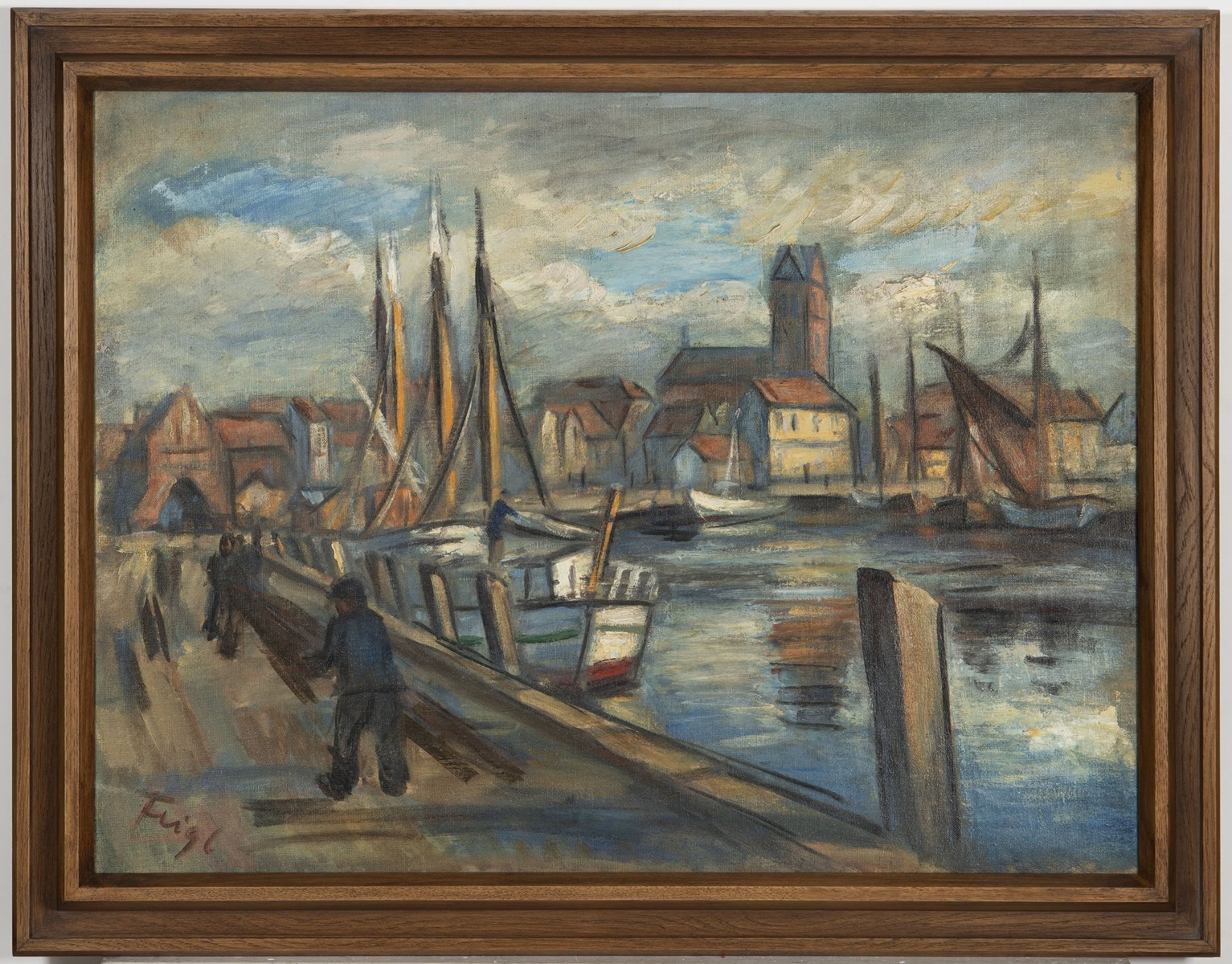 BEDŘICH FEIGL 1884 - 1965 - PŘÍSTAV V MARSEILLE