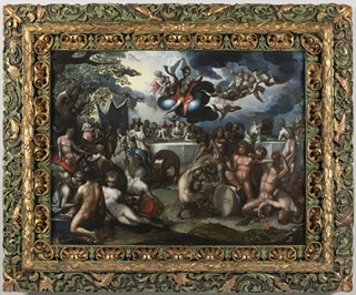 BARTHOLOMEUS SPRANGER (GROUP / SCHOOL) 1546 - 1611 - SVATBA PÉLEA A THETIDY
