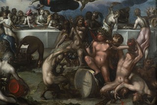 BARTHOLOMEUS SPRANGER (GROUP / SCHOOL) 1546 - 1611 - SVATBA PÉLEA A THETIDY