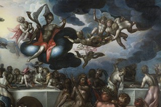 BARTHOLOMEUS SPRANGER (GROUP / SCHOOL) 1546 - 1611 - SVATBA PÉLEA A THETIDY