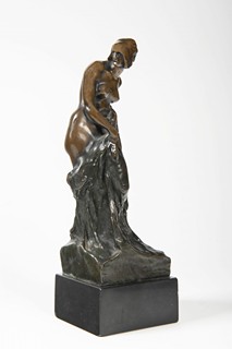 LADISLAV ŠALOUN 1870 - 1946 - DÍVKA S DRAPÉRIÍ (ZUZANKA)