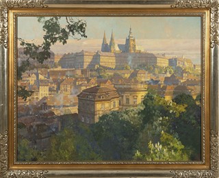 JAROSLAV ŠETELÍK 1881 - 1955 - POHLED NA HRADČANY