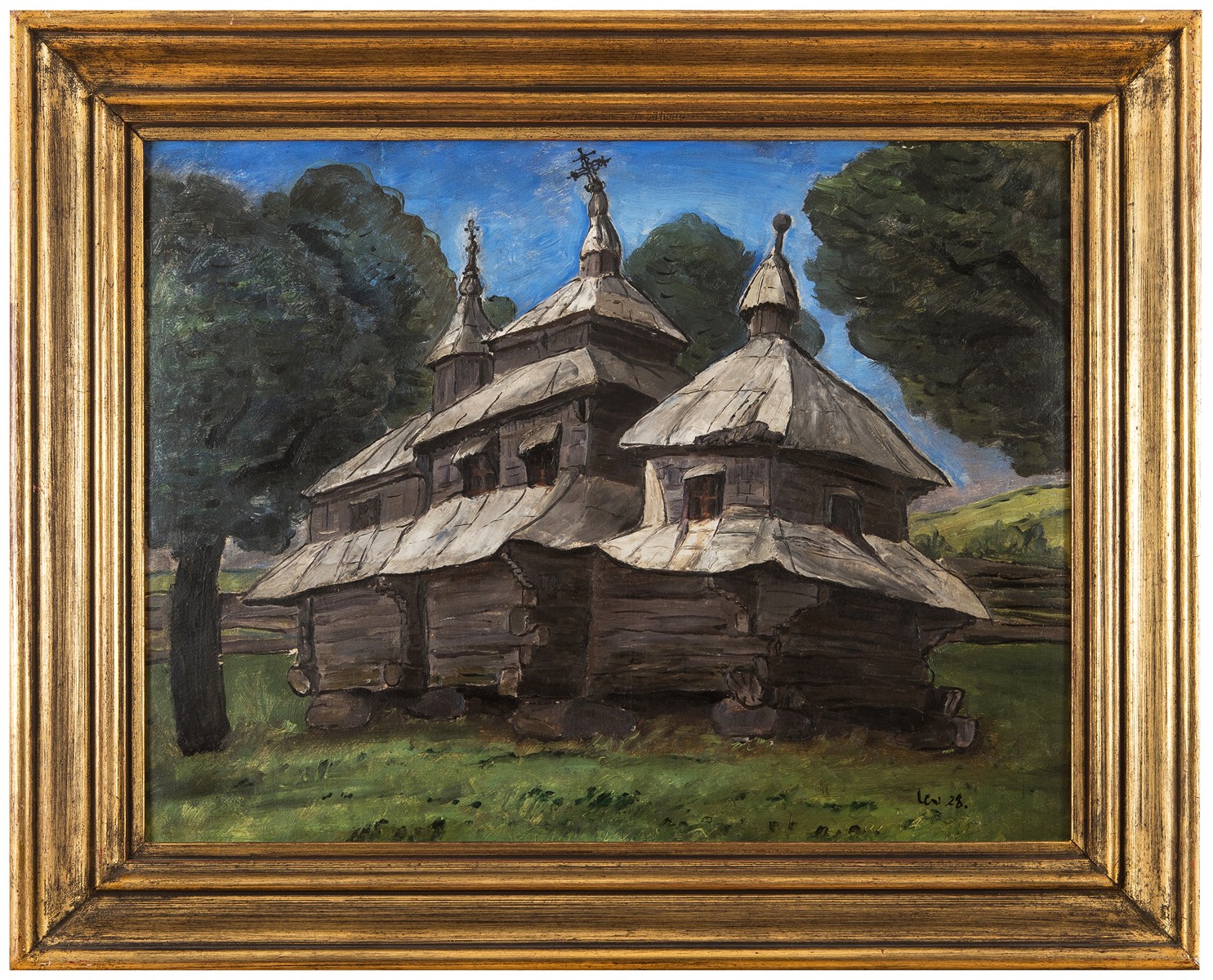 Šimák Lev (1896-1989) - Dřevěný kostelík ze vsi Zálužie