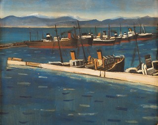 Novák Václav Vojtěch (1901-1969) - Kytice / na rubu Přístav