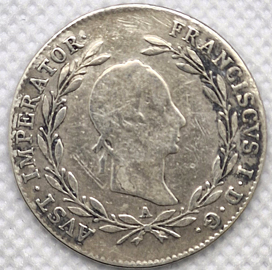 Stříbrný 20 KREUZER / KREJCAR 1829 – A