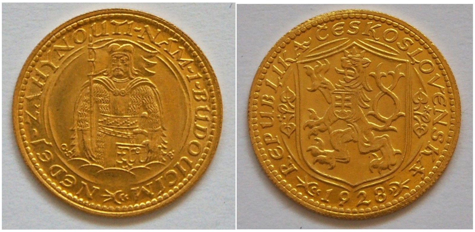 Zlatá mince – Svatováclavský dukát Československo
