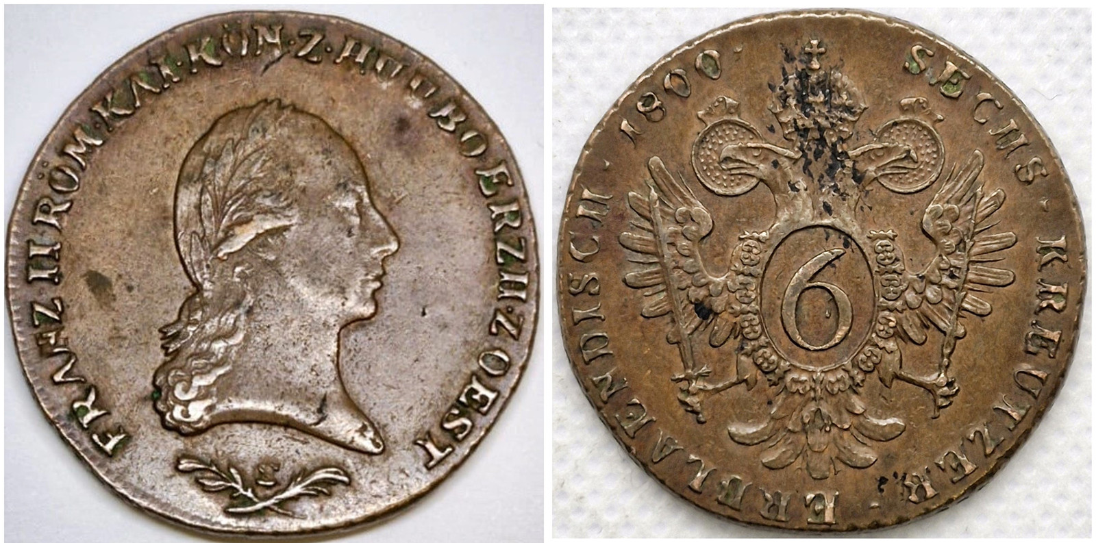 6 KREUZER / KREJCAR 1800 – S