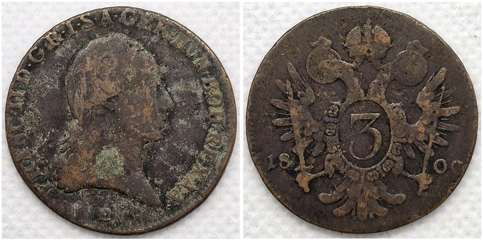 3 KREUZER / KREJCAR 1800 – E