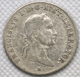 Stříbrný 20 KREUZER / KREJCAR 1831 – A