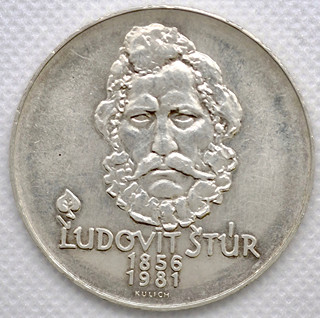 Stříbrná mince 500 Kčs LUDOVÍT ŠTÚR